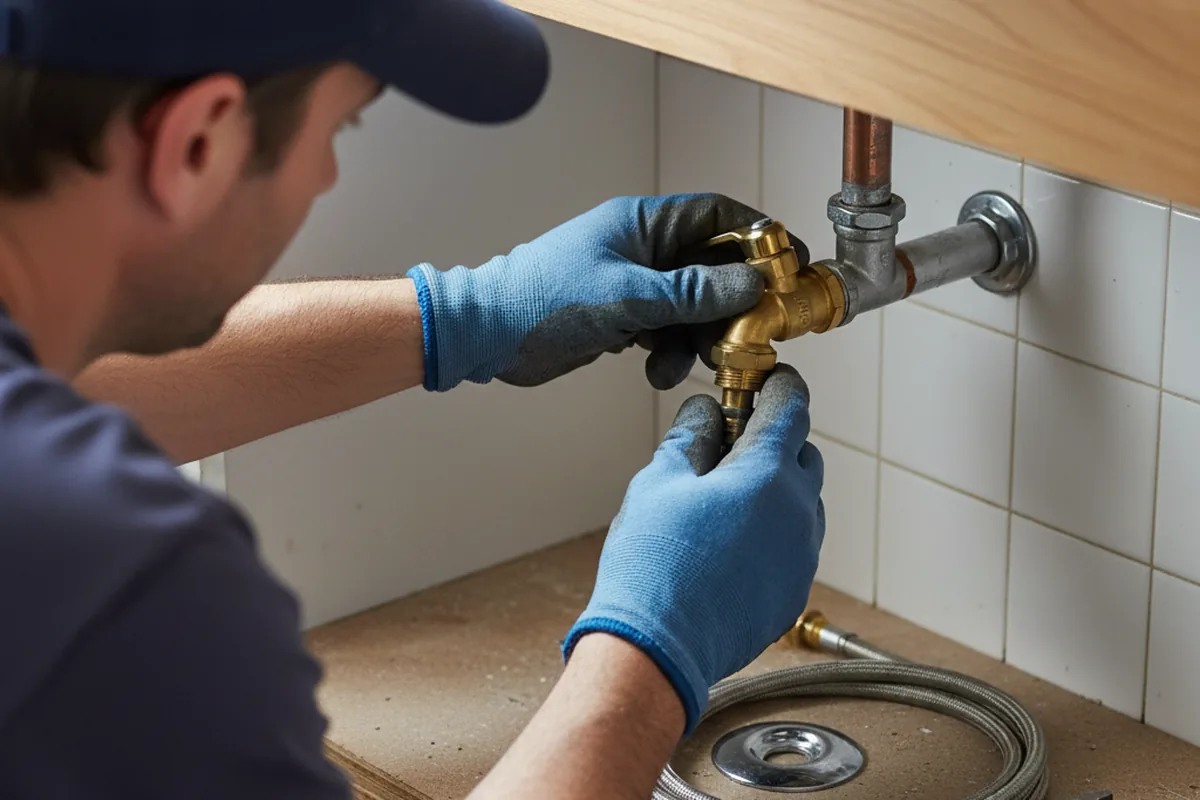Shutoff valve and fitting work during Faucet and Fixture Repair in Indiantown